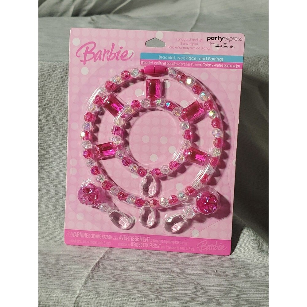 Vntg. 90's/Y2K Barbie‎ Party Favor/Necklace/Bracelet/Ear/NOS/Deadstock/Hallmark - Picture 10 of 12